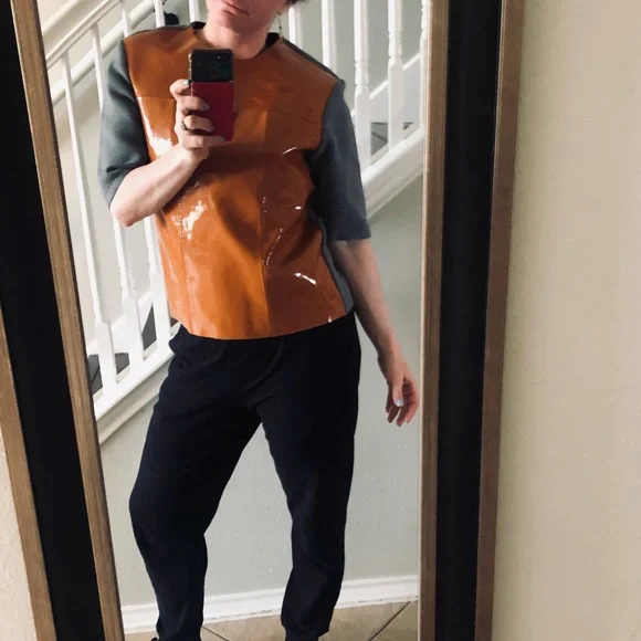 🔥Marni Leather/Cotton Top🔥 - Picture 4 of 11